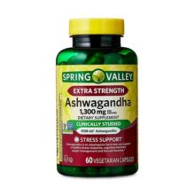 آشواگاندا اسپرینگ والی 60 عددی Spring Valley Ashwagandha 1300mg