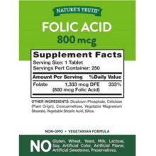 فولیک اسید نیچرز تریث Nature’s Truth Folic Acid 800mcg 6627d0042f484.jpeg