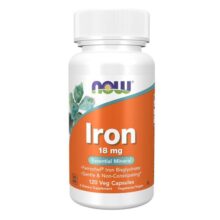 قرص آهن ناو 18 میلی گرم 120 عدد NOW Iron 18mg