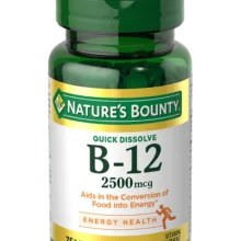 قرص ویتامین B12 نیچرز بونتی 2500 میکروگرم 75 عدد
