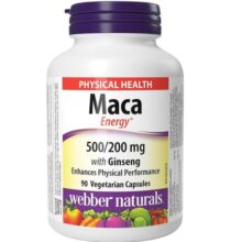 ماکا وبر نچرالز همراه با جینسینگ WEBBER NATURALS MACA 500/200MG