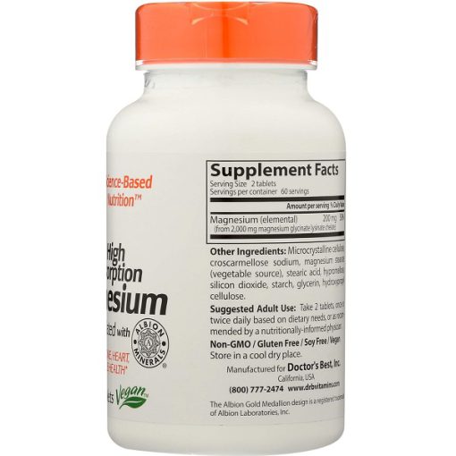 منیزیم دکتر بست 100 میلی گرم 120 عدد Doctor’s Best Magnesium 66869616dbb77.jpeg