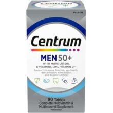 مولتی ویتامین هومس فیفتی پلاس سنتروم 90 عدد CENTRUM HOMMES 50 PLUS