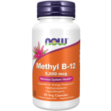 مکمل متیل ب 12 ناو 5000 میکروگرم 90 عدد NOW Methyl B12