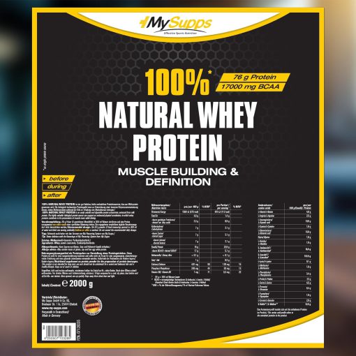 نچرال پروتئین وی مای ساپس My Supps 100 % Natural Whey Protein 6654c202727e7.jpeg