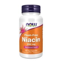 نیاسین فلاش فری ناو 90 عددی NOW Flush-Free Niacin 250 mg Veg Capsules