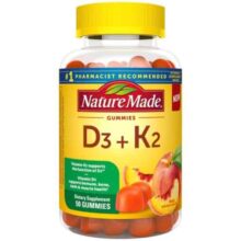 پاستیل ویتامین د3 و کا2 نیچرمید 50 عددی Nature Made Vitamin D3 + K2 Gummies
