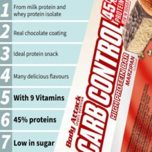 پروتئین بار کرب کنترل بادی اتک 100 گرم BODY ATTACK CARB CONTROL 6686e79f306c2.jpeg