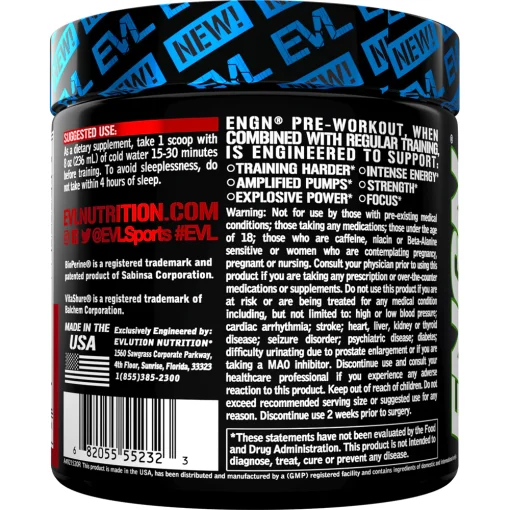 پری ورک اوت انجن ای وی ال EVL ENGN Pre Workout 6627aa9de0870.webp