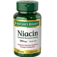 کپسول نیاسین نیچرز بونتی 500 میلی گرم 120 عدد